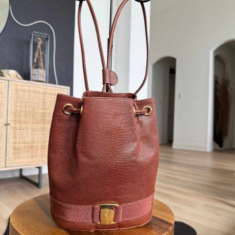 Salvatore Ferragamo Vala Drawstring Backpack